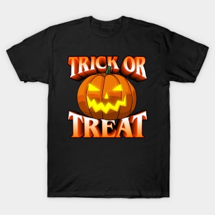 Trick or Treat, Jack-o'-lantern, Halloween, Pumpkin T-Shirt